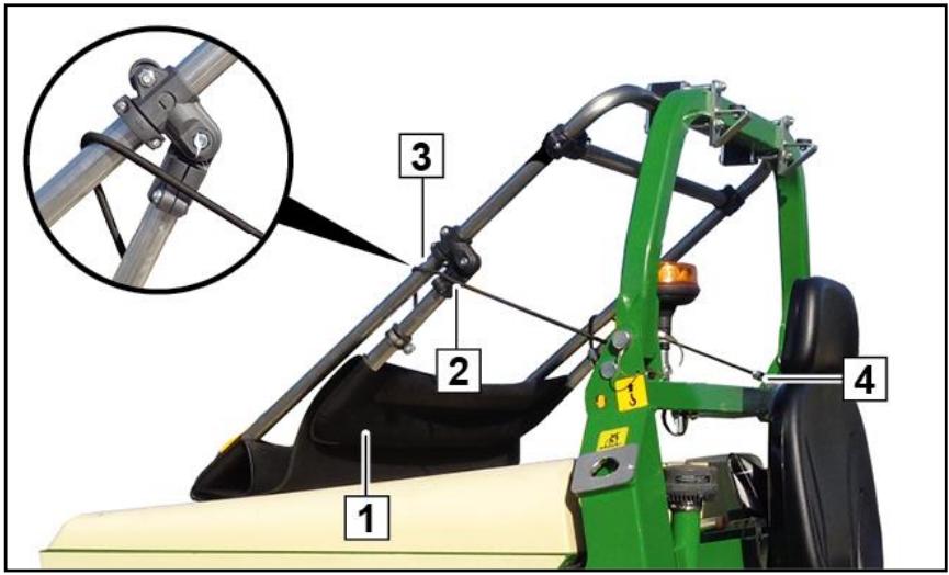 AMAZONE PH-1250 zDrive - Rabattre la bache de protection contre les intempéries - 1
