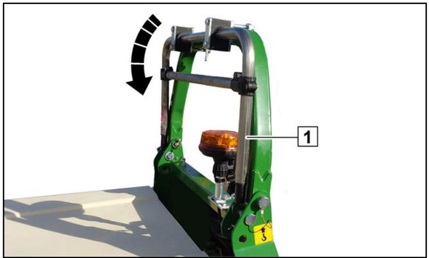 AMAZONE PH-1250 4WDi - Déposer la bâche de protection contre les intempéries - 3