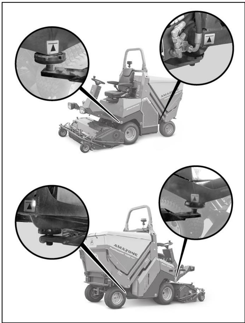 AMAZONE PH-1250 4WDi - Soulever la machine avec un dispositif de levage - 1