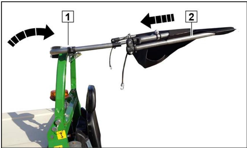 AMAZONE PH-1250 4WDi - Poser la bâche de protection contre les intempéries - 1