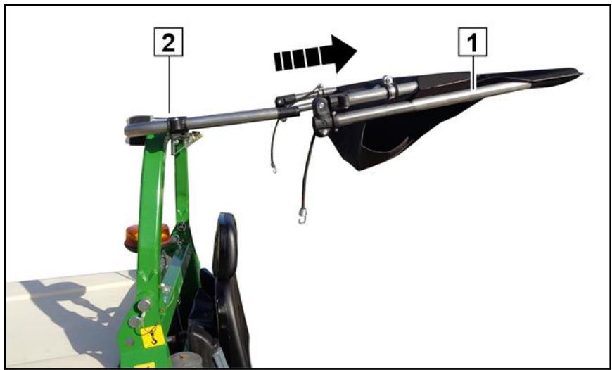 AMAZONE PH-1250 4WDi - Déposer la bâche de protection contre les intempéries - 2