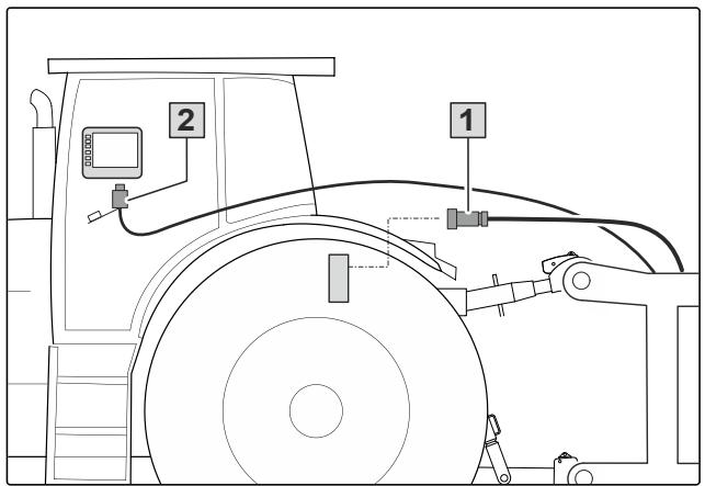 AMAZONE ZG-TX 9000 Special - Connecter l'ISOBUS ou l'ordinateur de commande - 1