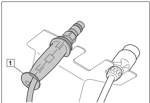 AMAZONE ZG-TX 9000 Special - Découpler les flexibles hydrauliques - 2
