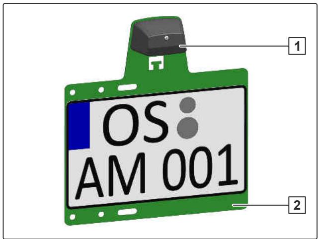 AMAZONE ZG-TX 9000 Special - Plaque d'immatriculation supplémentaire - 1