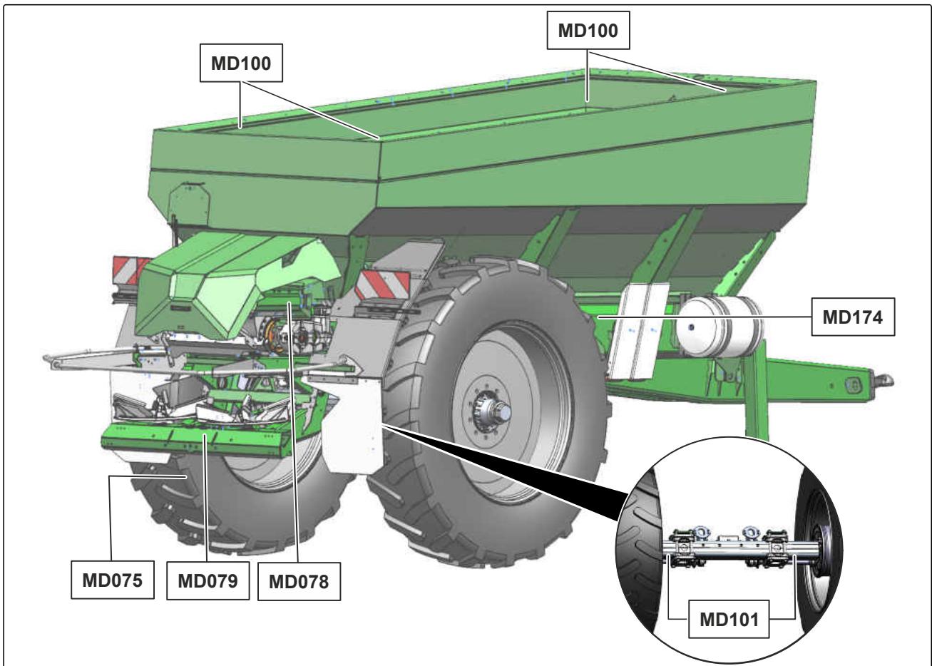 AMAZONE ZG-TX 11200 Super - Positions des pictogrammes d'advertisement - 2
