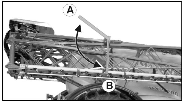 AMAZONE UX 7601 Super - Déverrouillage du verrouillage de transport - 1