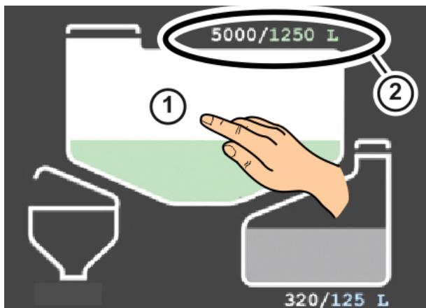 AMAZONE UX 7601 Super - Menu Réservoir de produit de pulverisation - 1