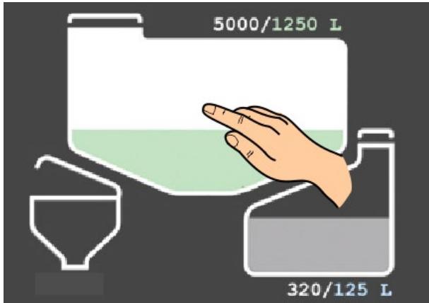 AMAZONE UX 8601 Super - Vidange du réservoir de liquide de pulverisation avec la pompe - 2