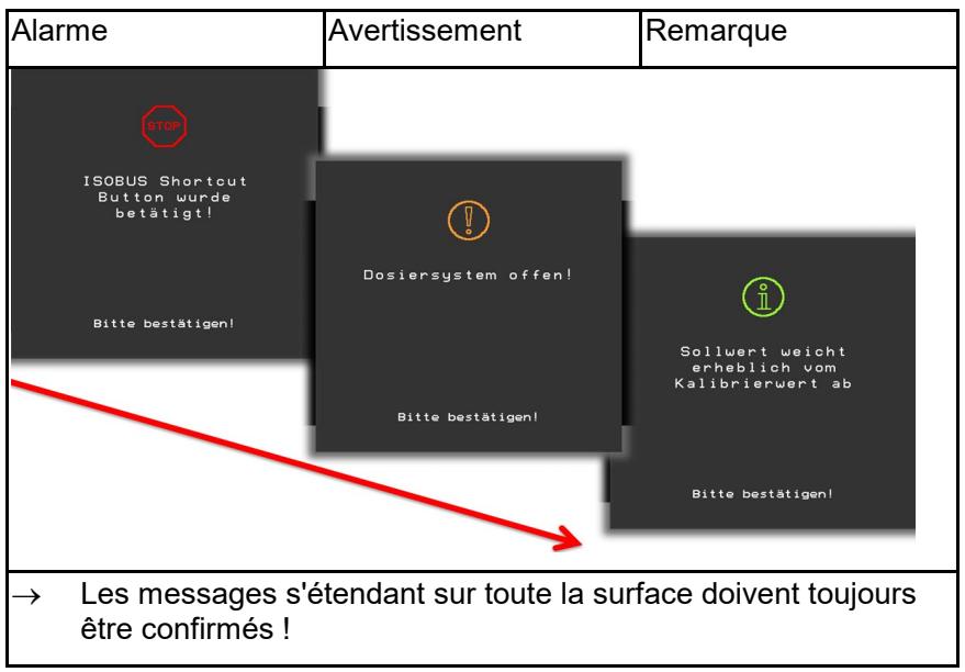 AMAZONE UX 8601 Super - Alarme / Avertissement et Remarque - 1
