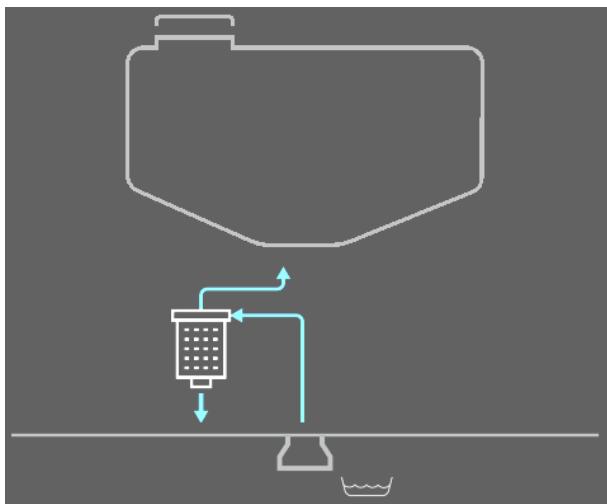AMAZONE UX 8601 Super - Nettoyage du filtré d'aspiration avec la cuve remplie - 1