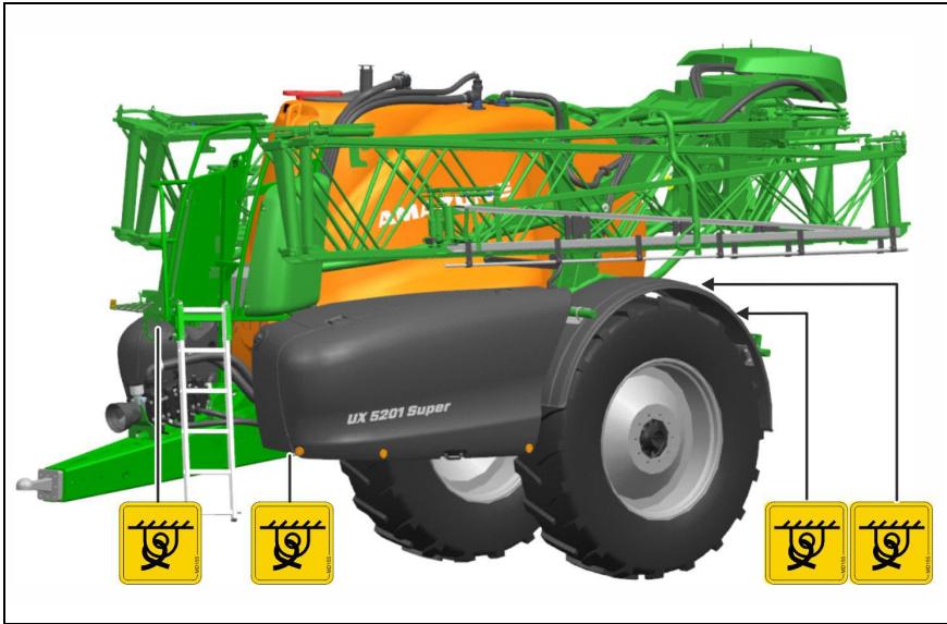AMAZONE UX 8601 Super - Arrimage de la machine - 1