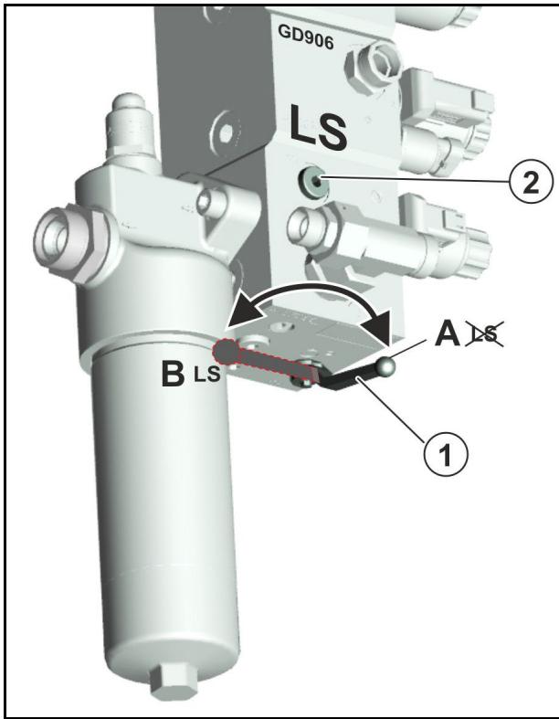 AMAZONE UX 8601 Super - Régler le système hydraulique - 3