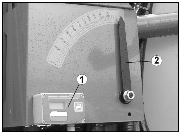 AMAZONE UX 3200 Special - Indicateur de niveau de replissage sur la machine - 1
