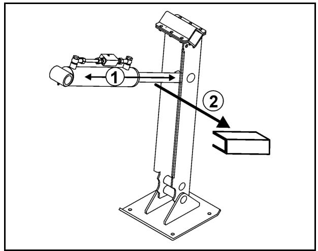 AMAZONE UX 3200 Special - Sécurité au transport de la béquille hydraulique - 2
