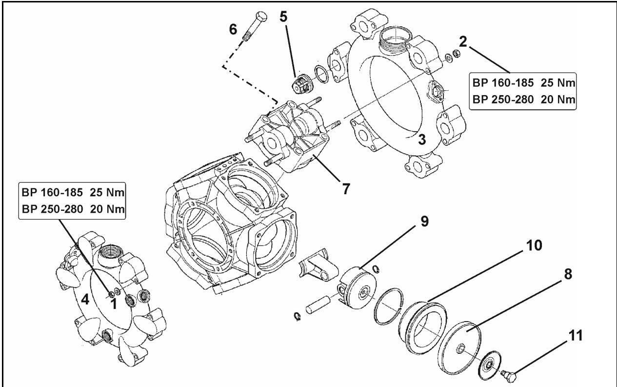AMAZONE UX 3200 Special - Contrôle et remplacement du piston membrane (opération en atelier) - 2
