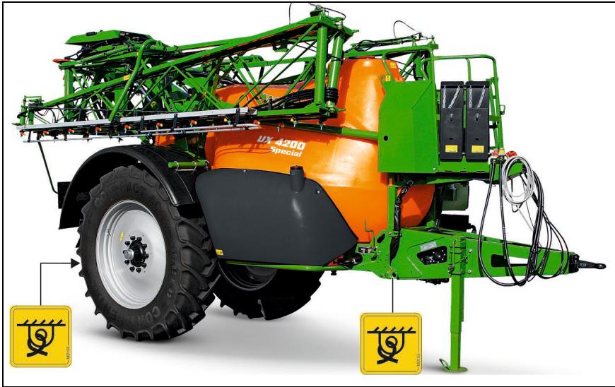 AMAZONE UX 3200 Special - Arrimage de la machine - 1
