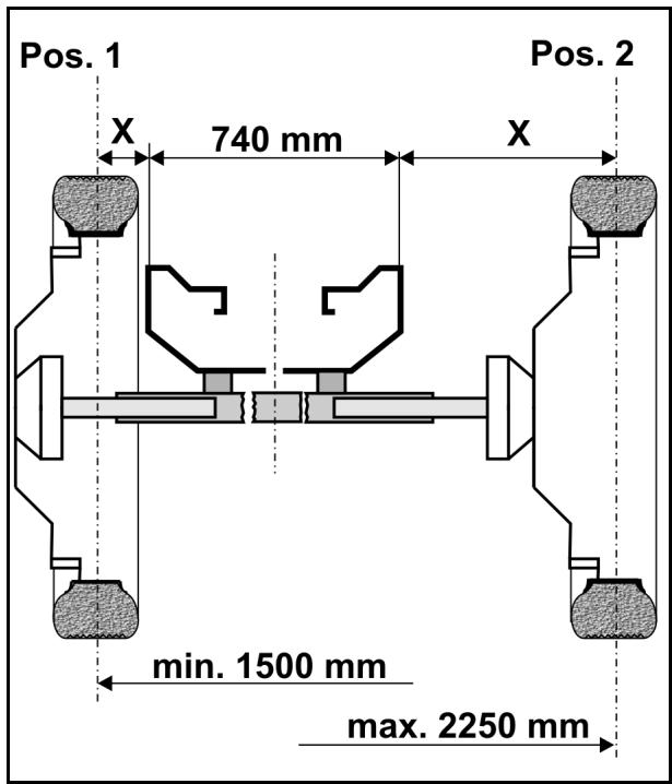 AMAZONE UX 3200 Special - Alignment des voies de l'axe de réglage (travaux en atelier) - 2