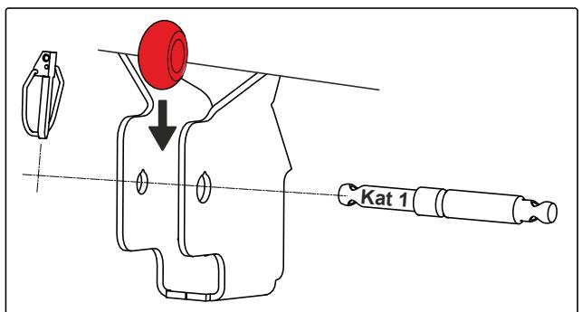 AMAZONE IceTiger - Adapter le bâti d'attelage à 3 points pour la catégorie d'attelage 1 - 1