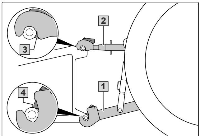 AMAZONE IceTiger - Accoupler le bâti d'attelage à trois points - 1