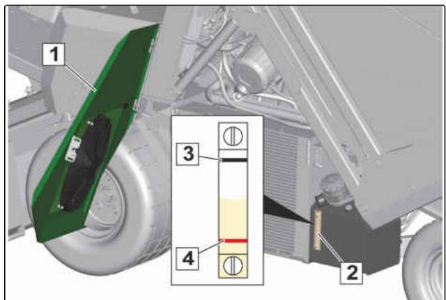 AMAZONE Profihopper 1500 SmartLine - Contrôler le niveau d'huile hydraulique - 1