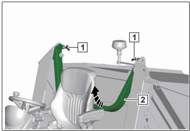 AMAZONE Profihopper 1500 SmartLine - Risque d'écrasement des mains lors du pivotement de l'arceau de sécurité - 1