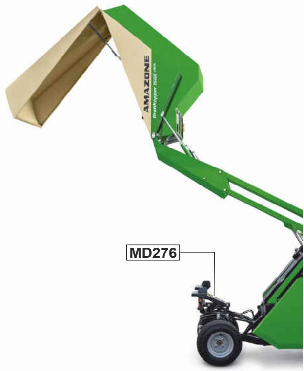 AMAZONE Profihopper 1500 SmartLine - Positions des pictogrammes d'advertissement dans la cabine - 4