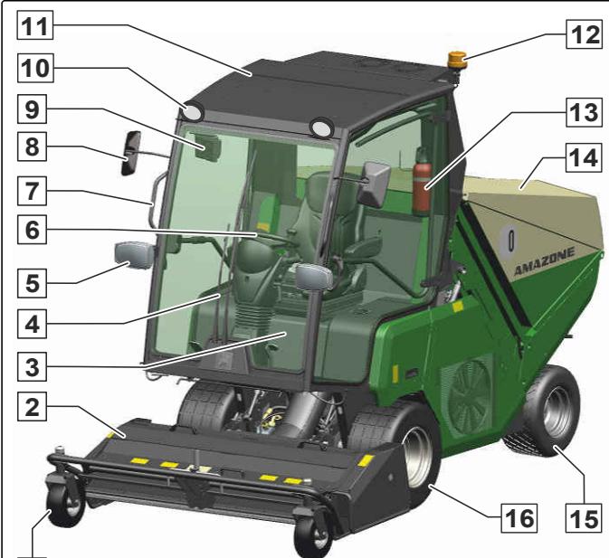 AMAZONE Profihopper 1500 SmartLine - Aperçu de la machine avec cabine - 1