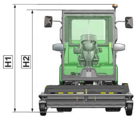 AMAZONE Profihopper 1500 SmartLine - Dimensions avec cabine - 2