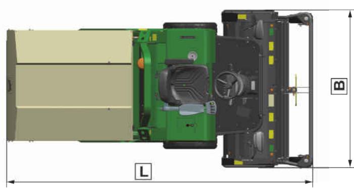 AMAZONE Profihopper 1500 SmartLine - Dimensions sans cabine - 1