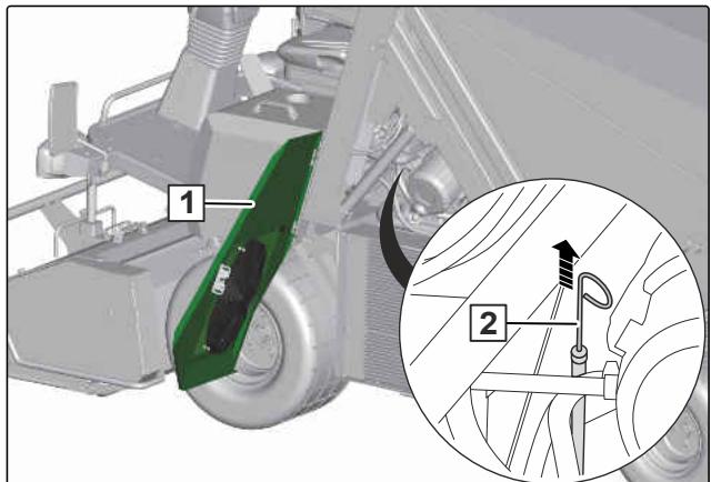 AMAZONE Profihopper 1500 SmartLine - Contrôler le niveau d'huile du moteur - 1