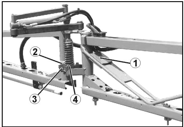 AMAZONE UF 901 - Réglage parallèle de la rampe par rapport au sol - 1
