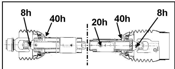 AMAZONE UF 901 - Lubrification de l'arbre à cardan - 1