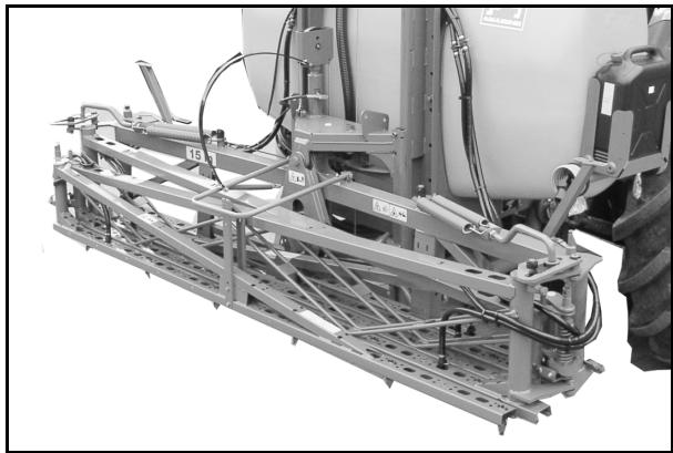 AMAZONE UF 1201 - Repliage de la rampe de pulverisation - 2