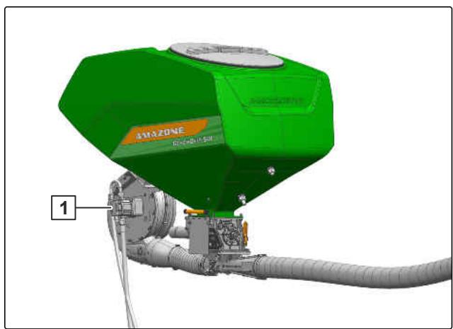 AMAZONE GreenDrill 501-H - Réglage du régime de la turbine par le limiteur de pression rond - 1