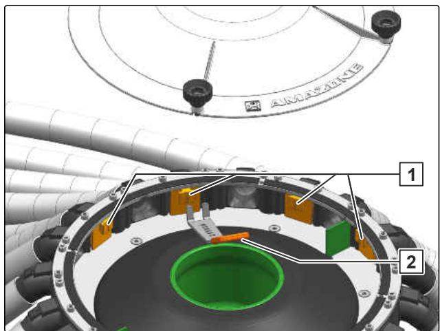 AMAZONE GreenDrill 501-H - Fixer les intervalles entre rangs et les points d'épandage - 3