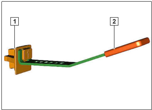 AMAZONE GreenDrill 501-H - Fixer les intervalles entre rangs et les points d'épandage - 1