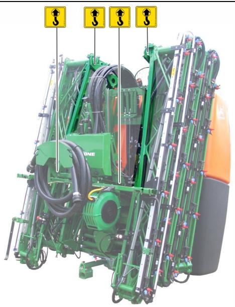 AMAZONE UF 1002 - Charger la machine avec une grue - 1