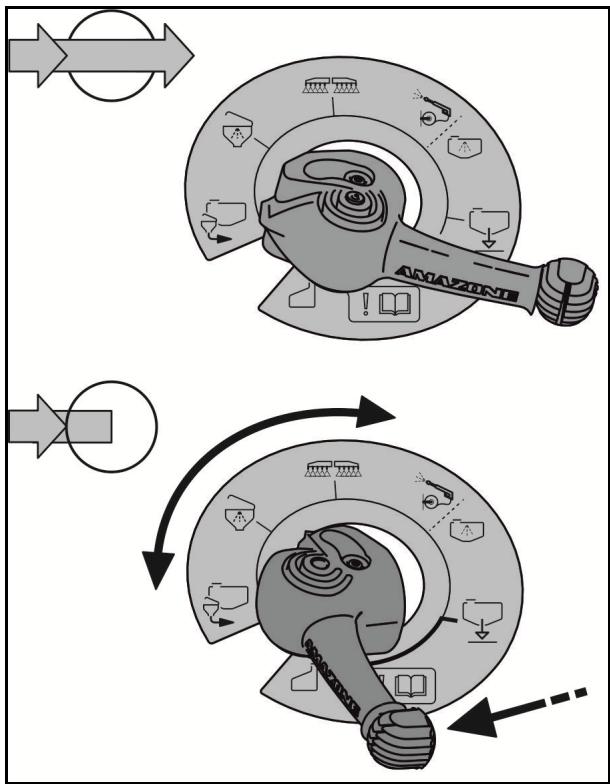 AMAZONE UF 1002 - Utilisation de la robinetterie de pression : - 2