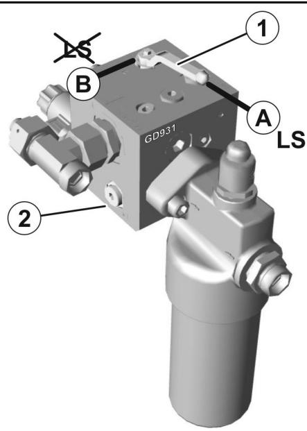 AMAZONE UF 1302 - Régler le système hydraulique - 3