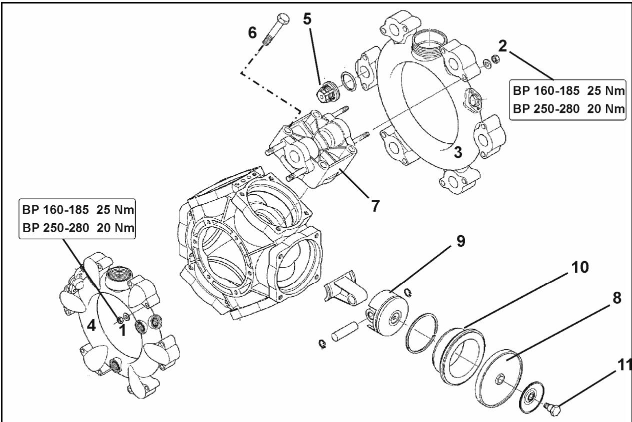 AMAZONE UF 1602 - Contrôle et remplacement des membranes de piston - 2
