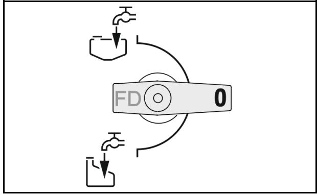 AMAZONE UF 1602 - Robinet sélecteur aspiration du fût (GA) - 2