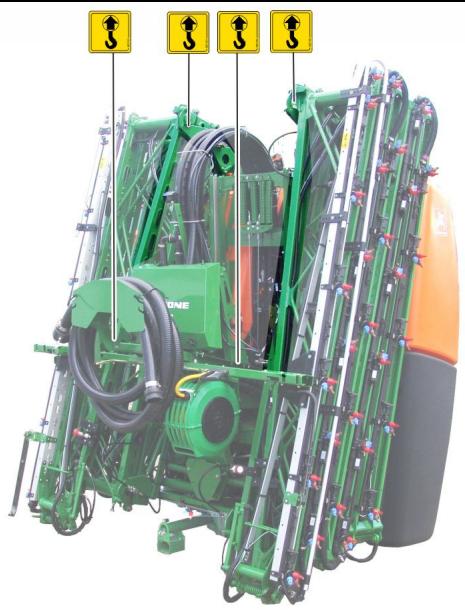 AMAZONE UF 2002 - Charger la machine avec une grue - 1