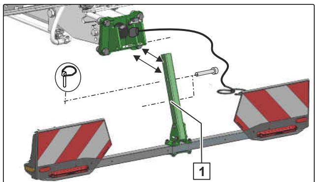AMAZONE Teres 300 avec roue combinée - Monter l'éclairage arrière - 1