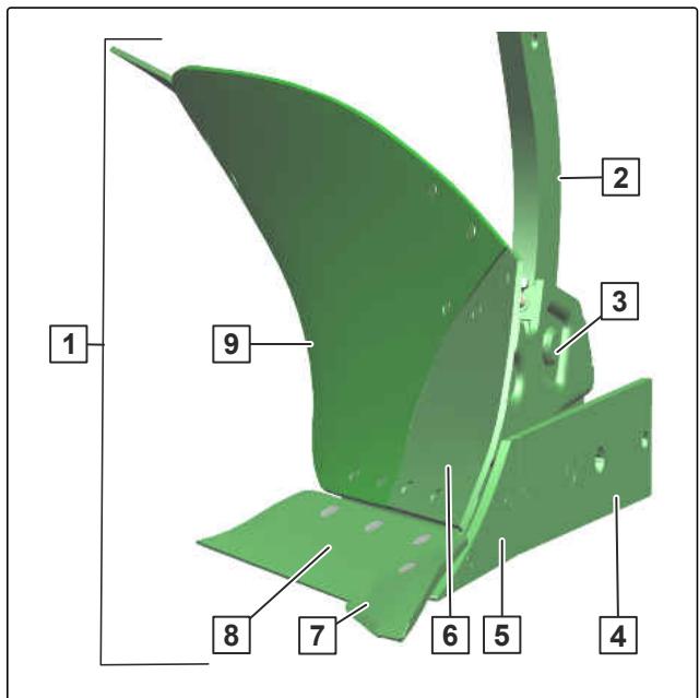 AMAZONE Teres 300 avec roue combinée - Structure du corps de charrue - 1