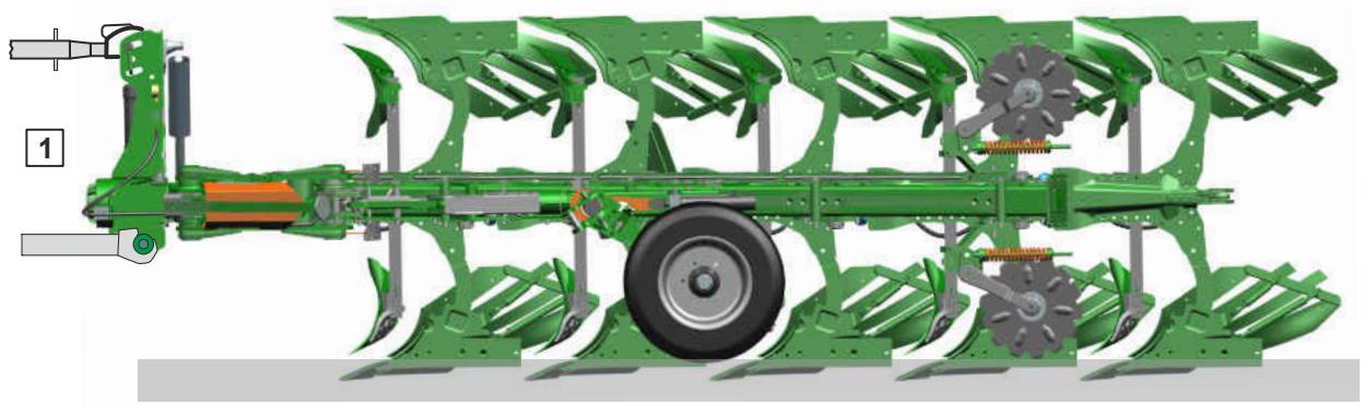 AMAZONE Teres 300 avec roue combinée - Réglages de la machine - 1