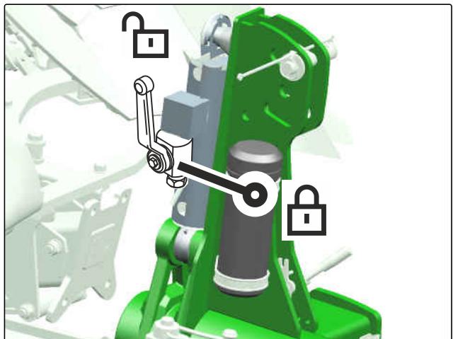 AMAZONE Teres 300 avec roue combinée - Déverrouiller le circuit hydraulique de la roue combinée - 1