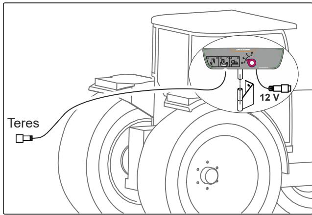 AMAZONE Teres 300 avec roue combinée - Le boîtier de commande ComfortClick permet de commander les fonctions hydrauliques suivantes via le distributeur "rouge" du tracteur : - 2