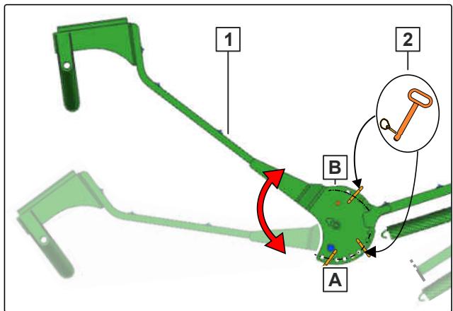 AMAZONE Teres 300 V avec roue combinée - Mettre le bras du Packer en position de transport - 2