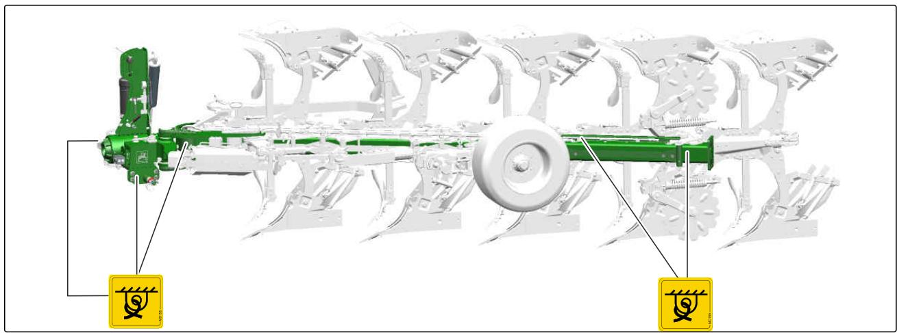 AMAZONE Teres 300 V avec roue combinée - Arrimer la machine - 1