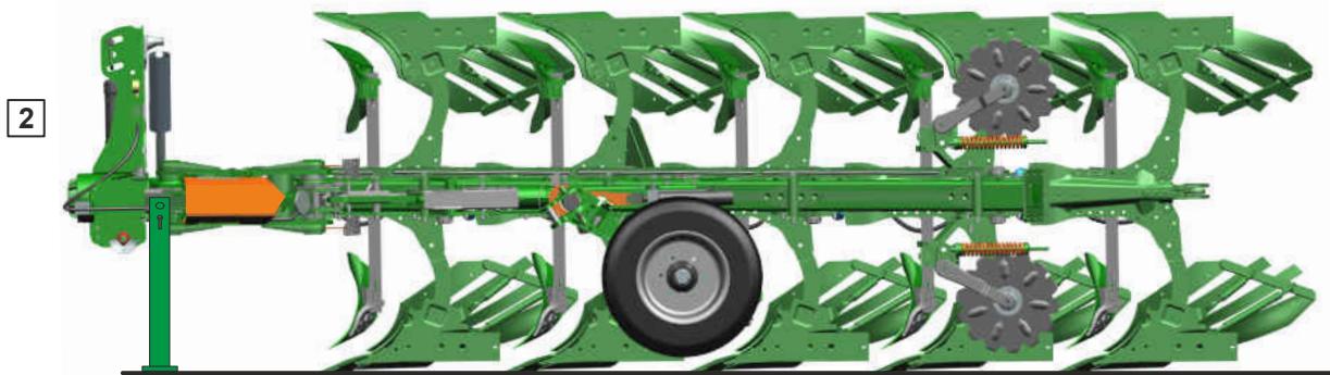 AMAZONE Teres 300 V avec roue combinée - Réglages de la machine - 2